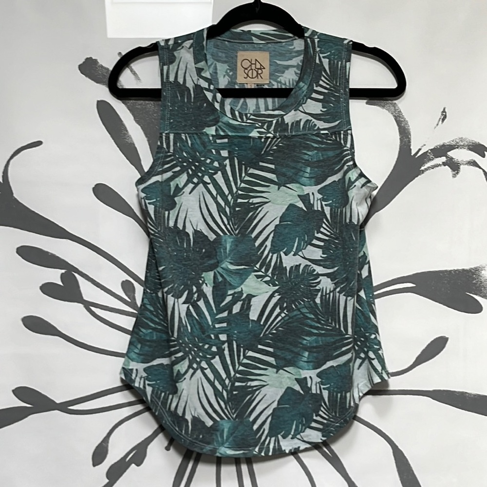Chaser palm leaves tank - Shirttail Tank